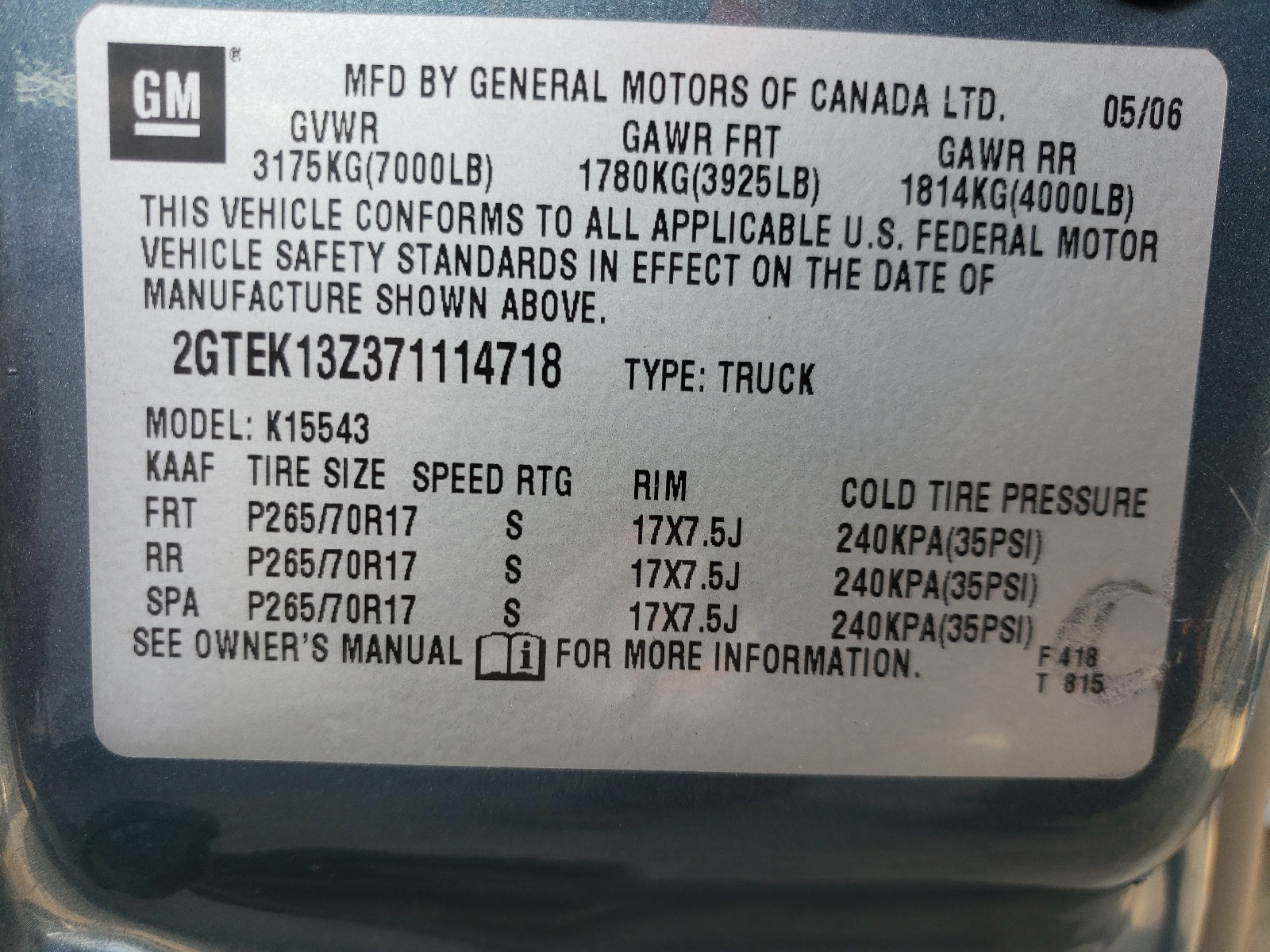 2007 GMC NEW SIERRA - 2GTEK13Z371114718 — photo 8