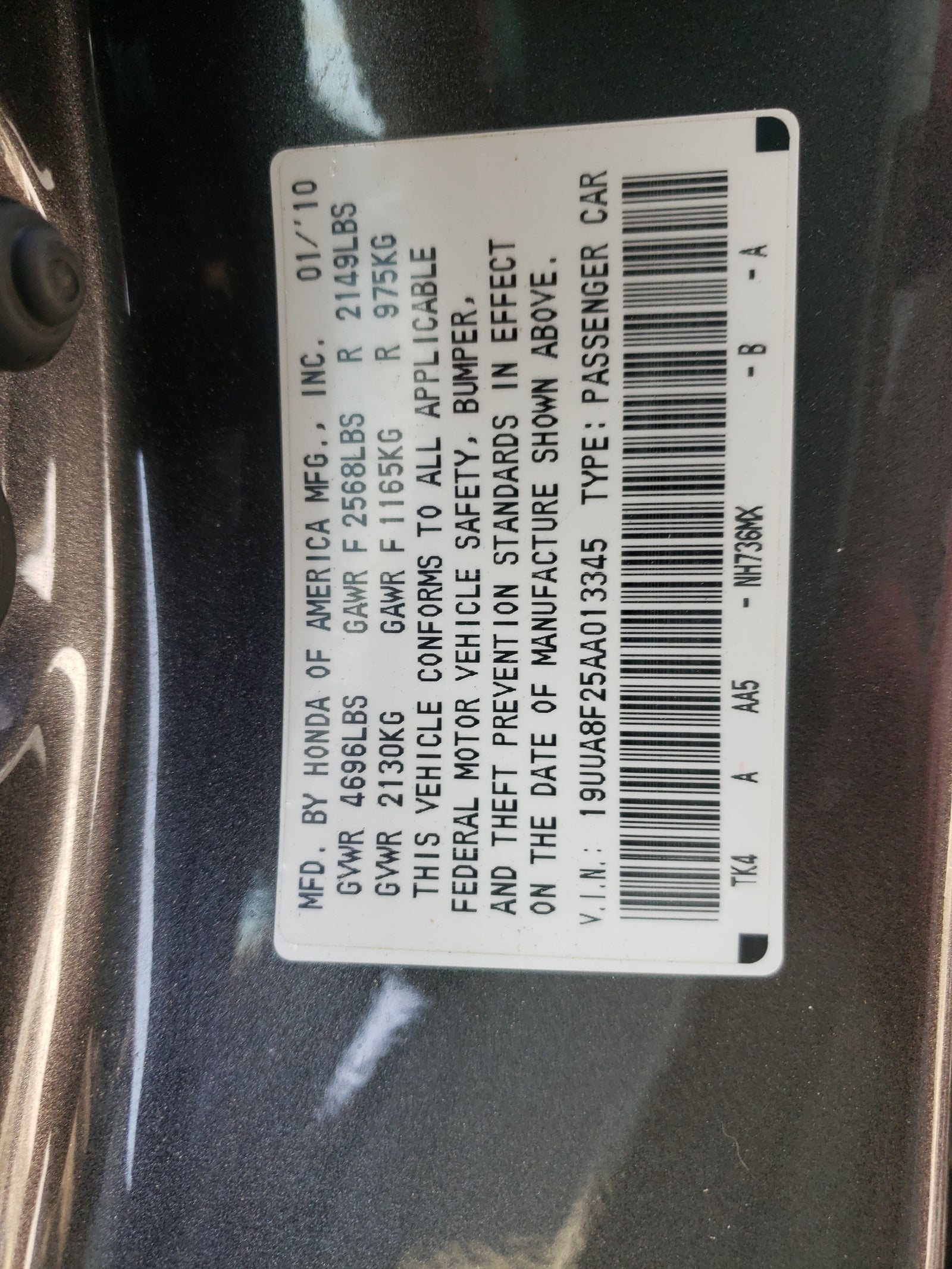 2010 ACURA TL - 19UUA8F25AA013345 — photo 10