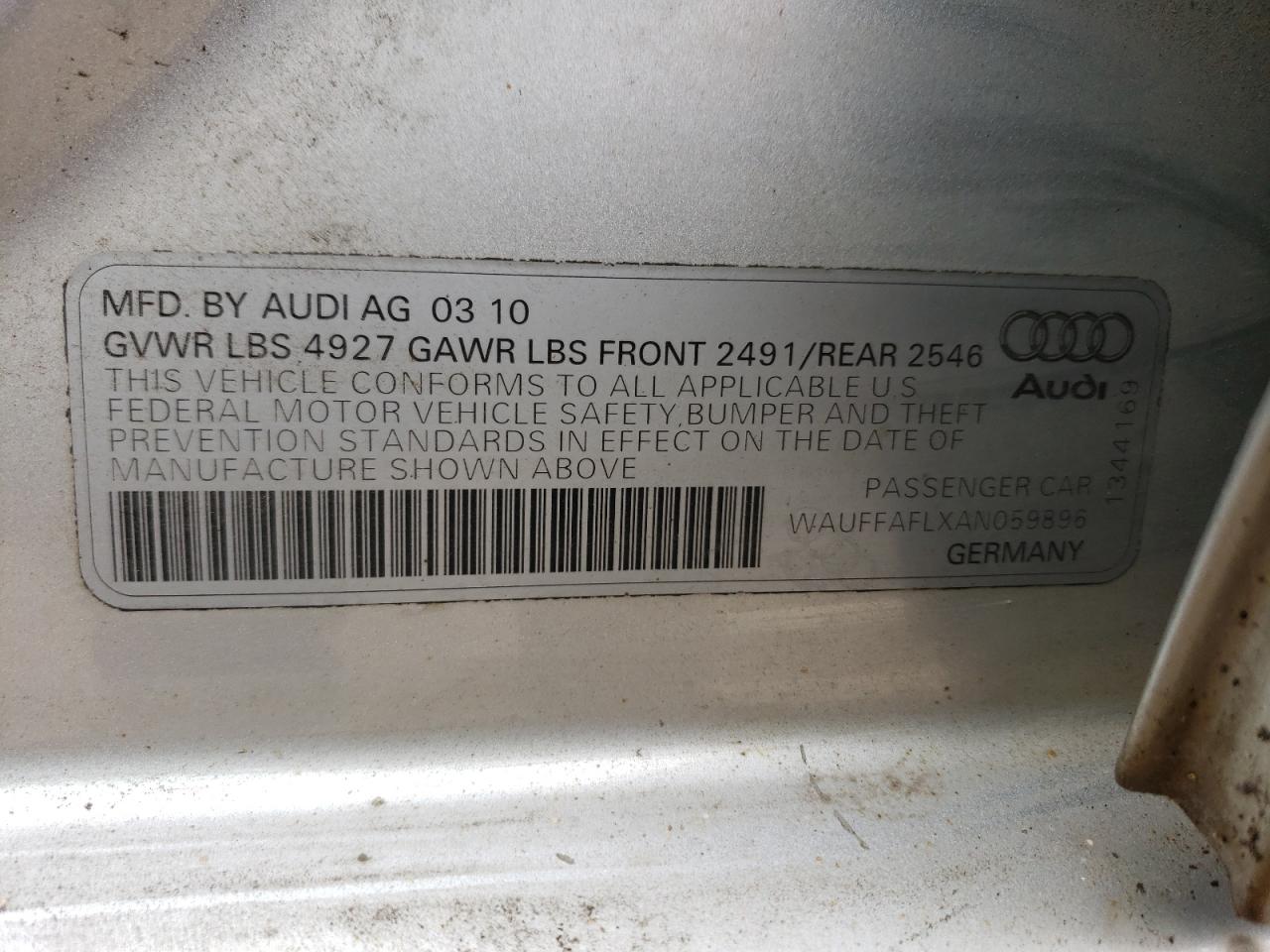 2010 AUDI A4 PREMIUM - WAUFFAFLXAN059896 — photo 11