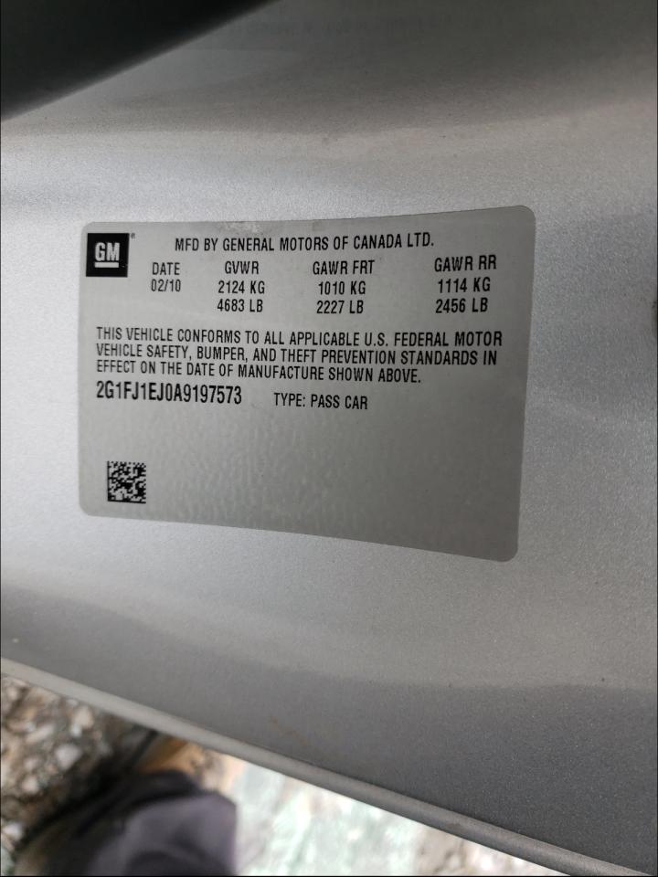 2010 CHEVROLET CAMARO SS - 2G1FJ1EJ0A9197573 — photo 9