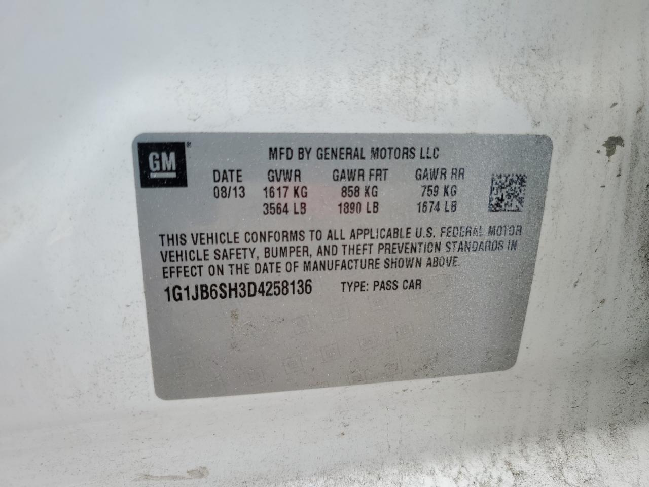 2013 CHEVROLET SONIC LS - 1G1JB6SH3D4258136 — photo 11