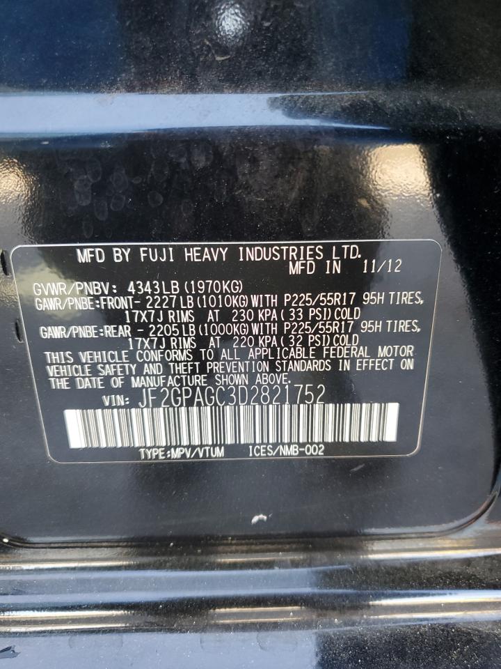 2013 SUBARU XV CROSSTR - JF2GPAGC3D2821752 — photo 12
