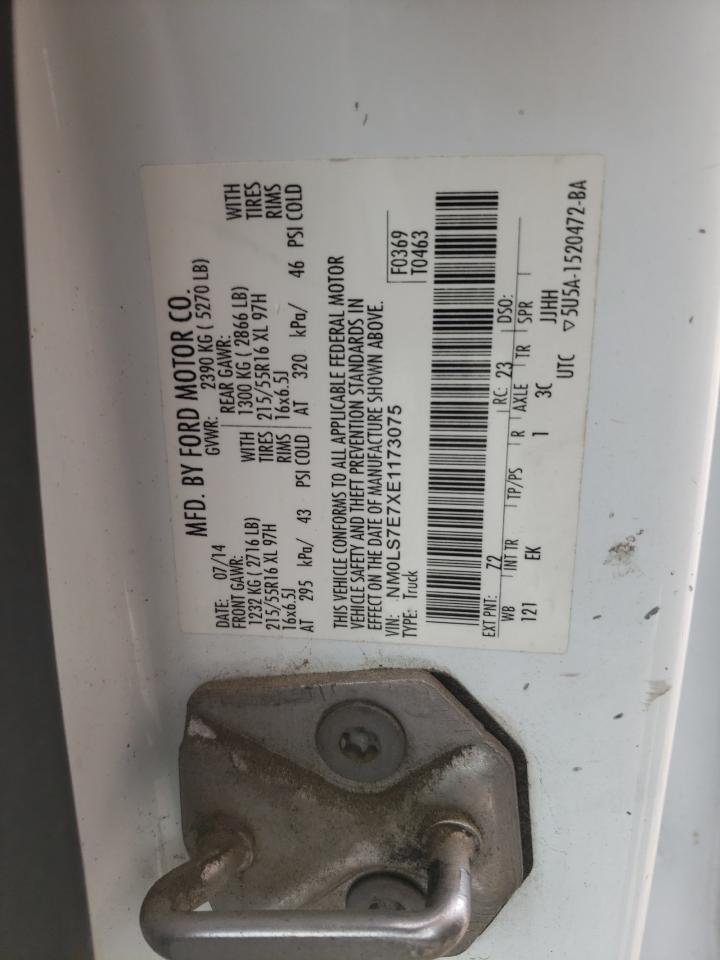 2014 FORD TRANSIT CO - NM0LS7E7XE1173075 — photo 10
