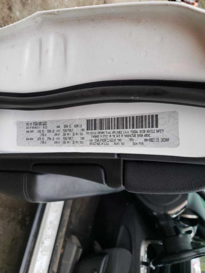 2015 JEEP GRAND CHER - 1C4RJFAG9FC116310 — photo 10