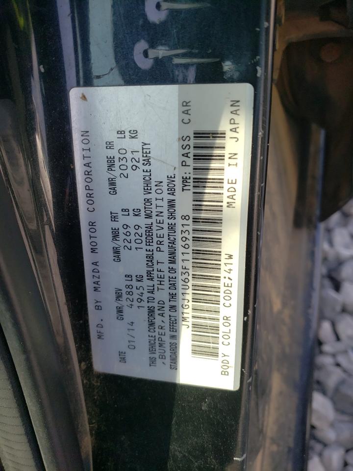 2015 MAZDA 6 SPORT - JM1GJ1U63F1169318 — photo 14