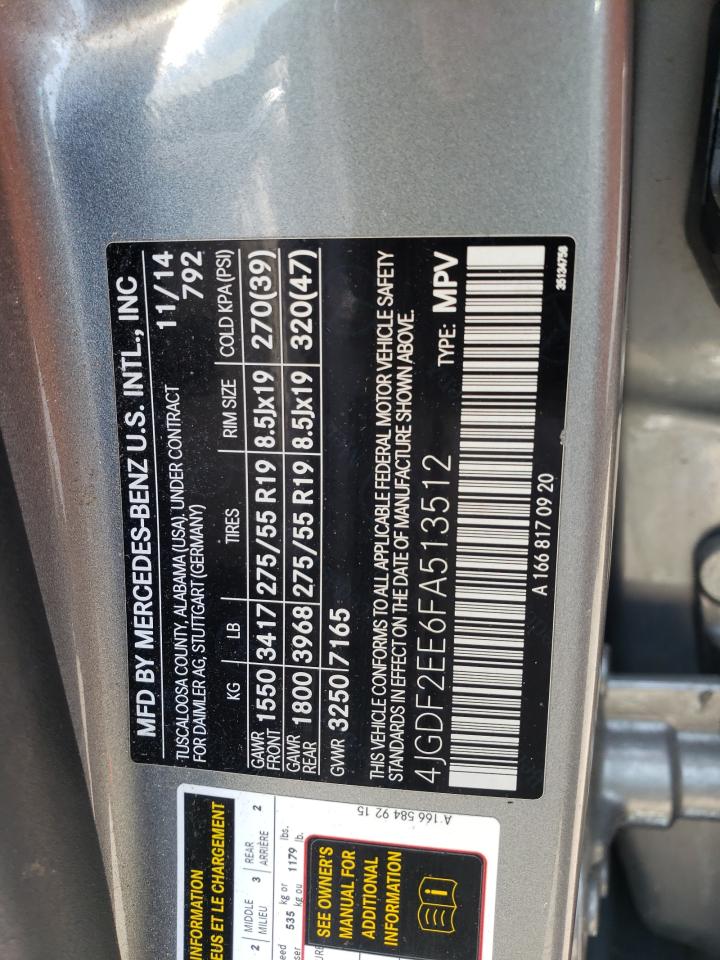 2015 MERCEDES-BENZ GL 350 BLU - 4JGDF2EE6FA513512 — photo 12