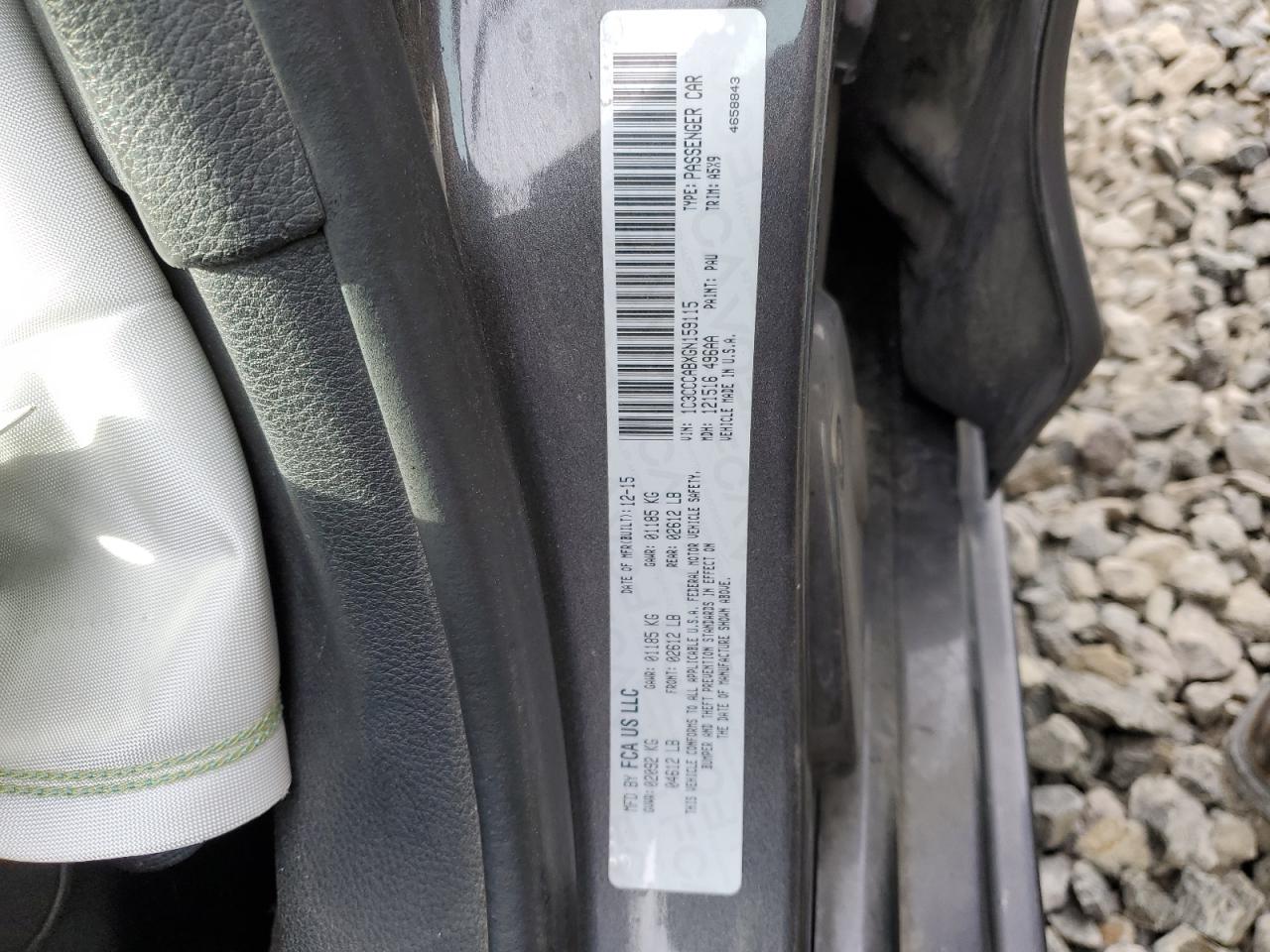 2016 CHRYSLER 200 LIMITE - 1C3CCCABXGN159115 — photo 12