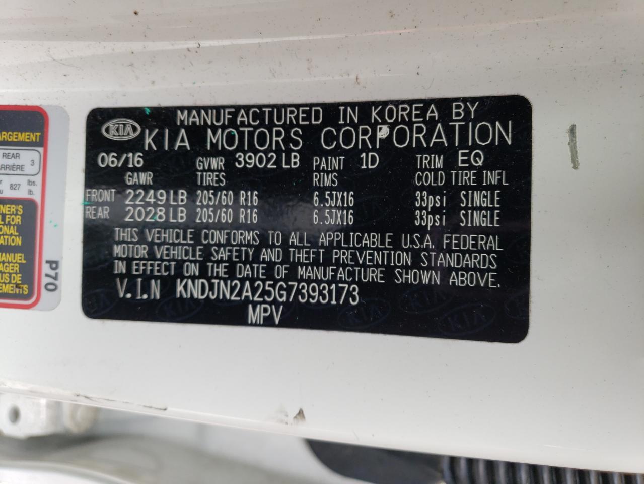 2016 KIA SOUL - KNDJN2A25G7393173 — photo 12