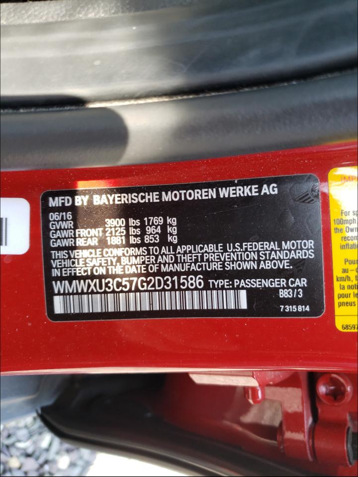 2016 MINI COOPER S - WMWXU3C57G2D31586 — photo 10