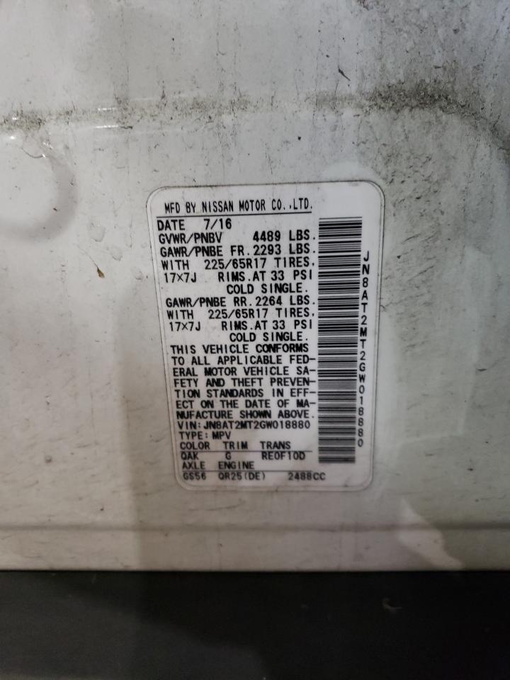 2016 NISSAN ROGUE S - JN8AT2MT2GW018880 — photo 14