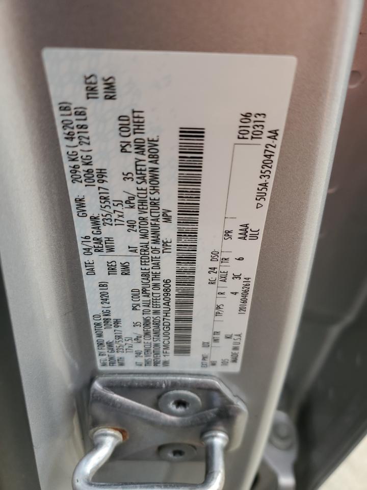 2017 FORD ESCAPE SE - 1FMCU0GD7HUA09806 — photo 13