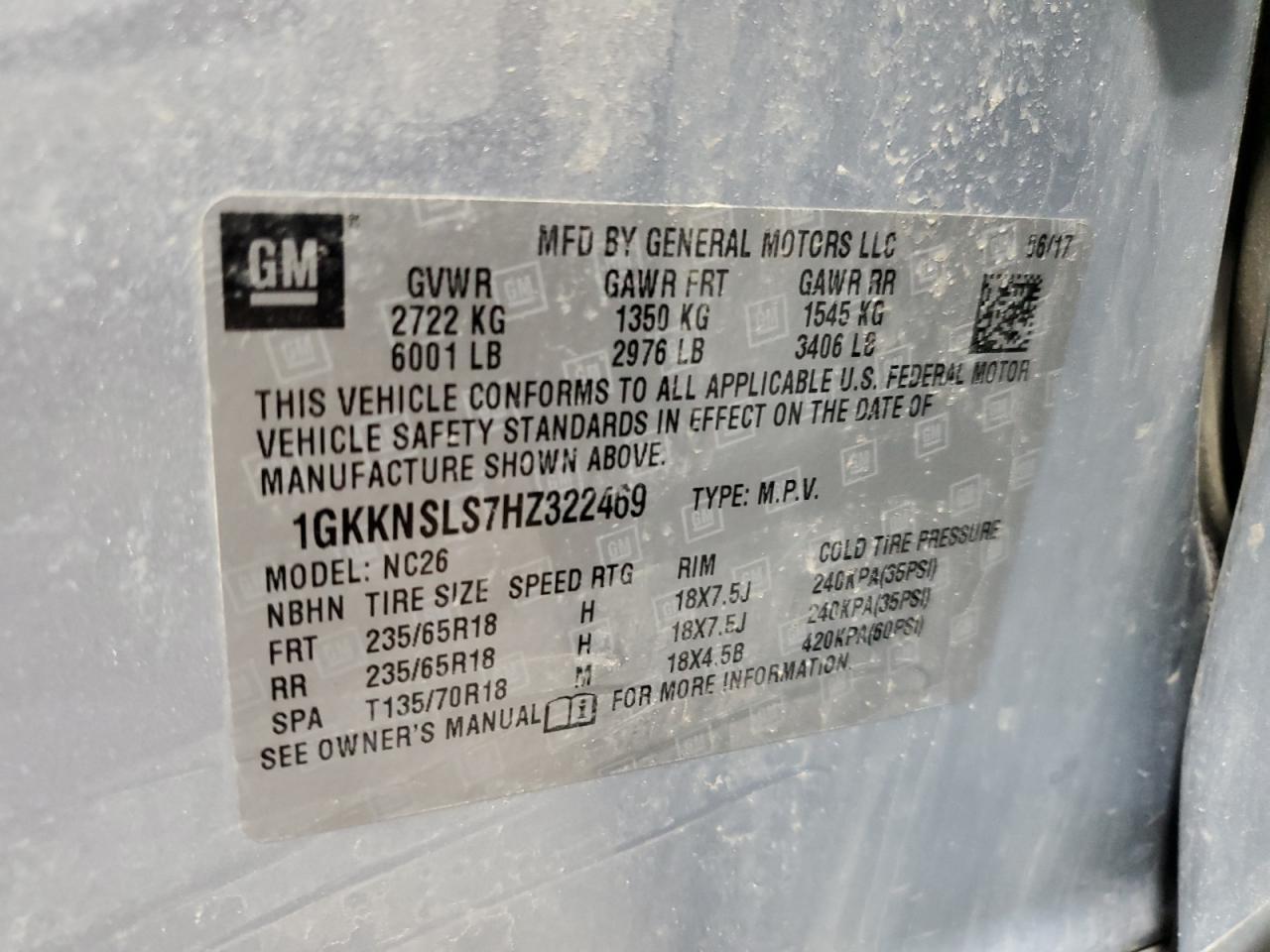 2017 GMC ACADIA SLE - 1GKKNSLS7HZ322469 — photo 13