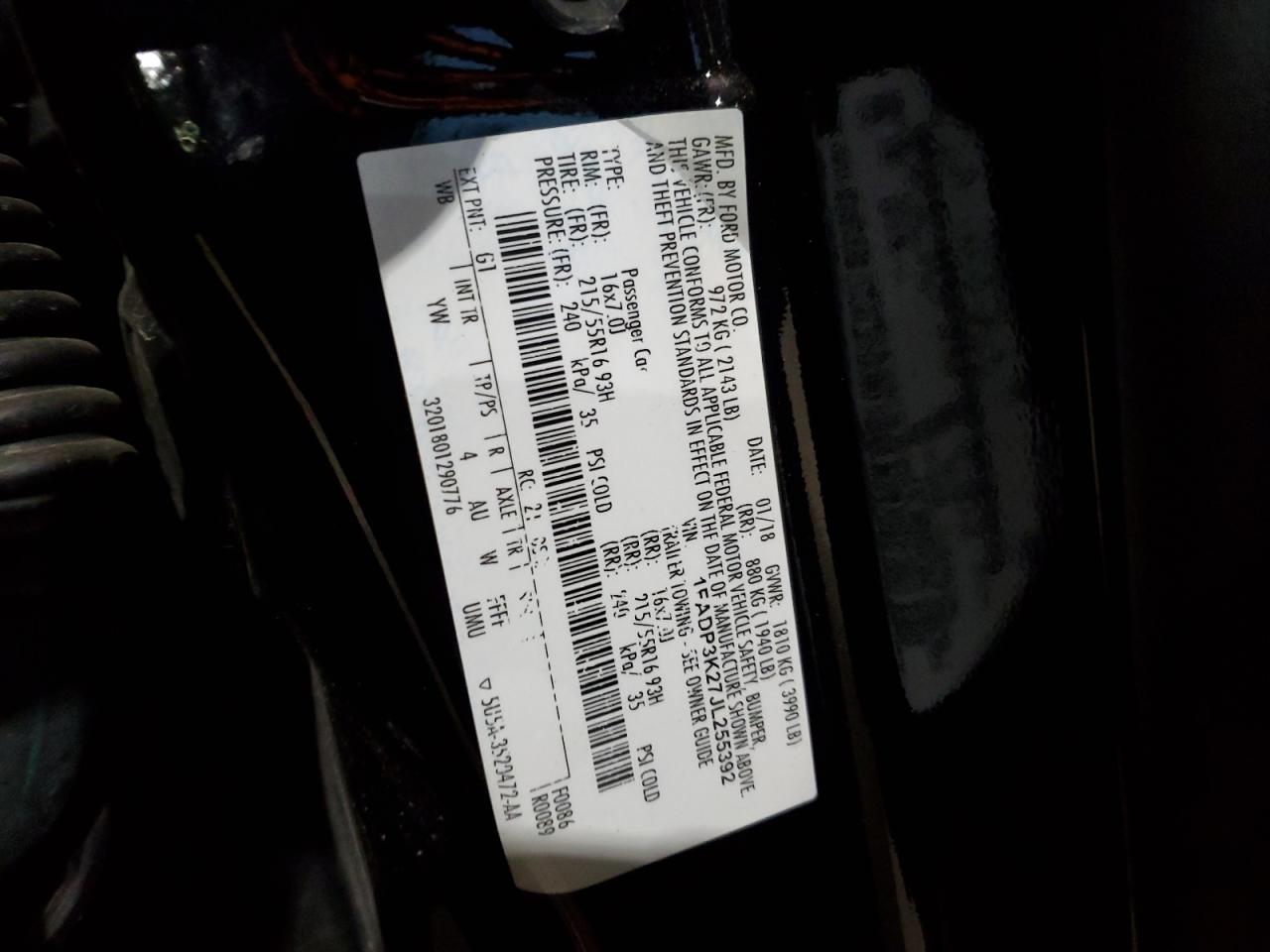 2018 FORD FOCUS SE - 1FADP3K27JL255392 — photo 11