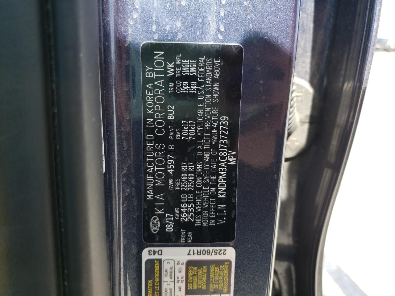 2018 KIA SPORTAGE L - KNDPM3AC8J7372739 — photo 10