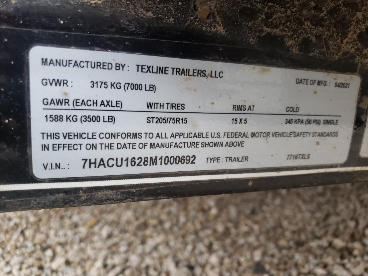 2020 TEXL TRAILER - 7HACU1628M1000692 — photo 10