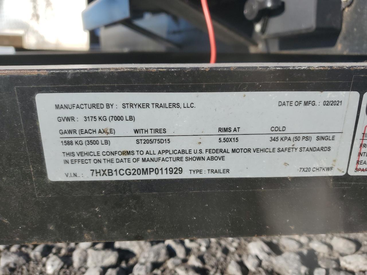 2021 STRICK 28X102 TRAILER - 7HXB1CG20MP011929 — photo 10