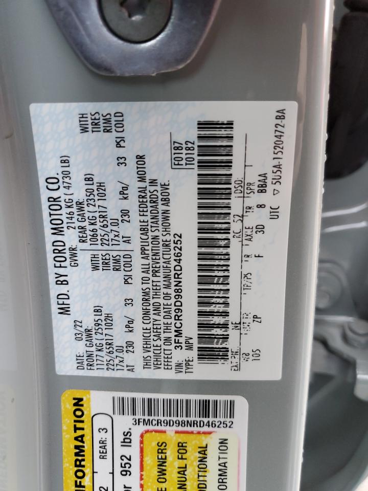 2022 FORD BRONCO SPO - 3FMCR9D98NRD46252 — photo 14