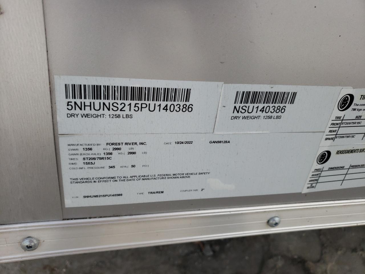 2023 OTHER TRAILER - 5NHUNS215PU140386 — photo 10